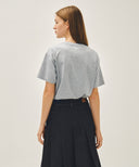 CLASSIC LOGO TEE IN HEATHER GREY image 3