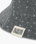 CLASSIC LOGO FLOWER BUCKET HAT IN WASHED BLACK image 3