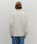 APPLIQUE LOGO OVERSIZED SWEATSHIRT (BRUSHED) IN OATMEAL image 3