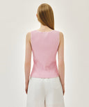 W LACE DETAIL SLEEVELESS IN PINK image 3