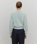 MARITHÉ SPORT W M+FG LOGO CROP PULLOVER IN SKY BLUE image 3