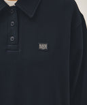 CLASSIC LOGO WAPPEN COLLAR SWEATSHIRT IN NAVY image 4