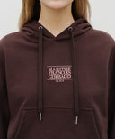W SMALL CLASSIC LOGO CROP HOODIE IN LAVENDER image 4