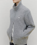 MARITHÉ SPORT COLOR BLOCK KNIT ZIP-UP IN GRAY image 4