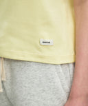 W BASIC TEE IN LIGHT YELLOW image 4
