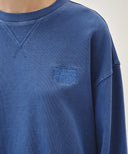 OUTLINE CLASSIC LOGO DYEING OVERSIZED SWEATSHIRT IN BLUE image 4