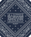 CLASSIC LOGO BANDANA SCARF IN NAVY image 3
