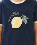 KIDS CITRON RINGER TEE IN BLUE image 4