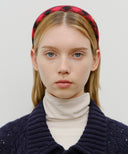 CIRCLE LOGO HAIR BAND IN RED image 4