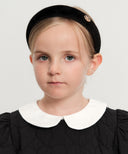 KIDS W CIRCLE LOGO HAIR BAND IN BLACK image 4