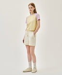 W VINTAGE CLASSIC LOGO SWEAT SHORTS IN FLOWER image 4
