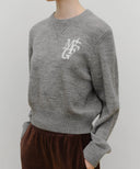 MARITHÉ SPORT W M+FG LOGO CROP PULLOVER IN MELANGE GRAY image 4