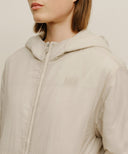 MARITHÉ SPORT HOODED PADDED JACKET IN LIGHT BEIGE image 4
