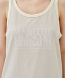SHADOW CLASSIC LOGO SLEEVELESS IN IVORY image 4