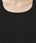 W REGULAR LOGO SLEEVELESS IN BLACK image 4