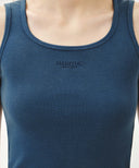 W REGULAR LOGO SLEEVELESS IN BLUE image 4