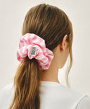 CLASSIC LOGO STRIPE HAIR SCRUNCHIE IN PINK image 5