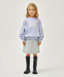 KIDS CLASSIC LOGO KNIT PULLOVER IN LIGHT PURPLE image 5
