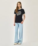 VINTAGE LOGO RINGER TEE IN NAVY image 5