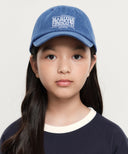 KIDS CLASSIC LOGO DENIM BALL CAP IN BLUE image 5