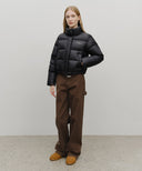 W BASIC CROP DOWN JACKET IN BLACK image 5