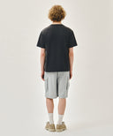 CLASSIC LOGO CARGO SWEAT SHORTS IN HEATHER GREY image 5
