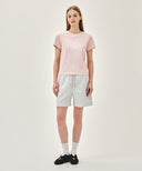 W CLASSIC LOGO TEE IN LIGHT PINK image 5