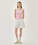 W LACE DETAIL SLEEVELESS IN PINK image 5