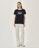 AEROCOOL CRACK CLASSIC LOGO RINGER TEE IN NAVY image 5
