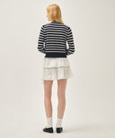 W LAYERED RUFFLE SKIRT IN WHITE image 5