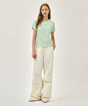 W SMALL CLASSIC LOGO TEE IN LIGHT GREEN image 5