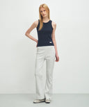 W BASIC SLEEVELESS IN NAVY image 5