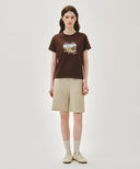 W AEROCOOL RESORT GRAPHIC TEE IN BROWN image 5