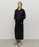 CLASSIC LOGO HALF ZIPUP SWEATSHIRT IN BLACK image 5