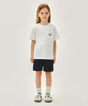 KIDS DOODLE CLASSIC LOGO POCKET POINT TEE IN WHITE image 5