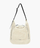 MACRAME HOBO BAG IN IVORY image 10