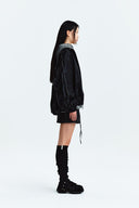 MATIN KIM LOGO COATING JUMPER IN BLACK image 7