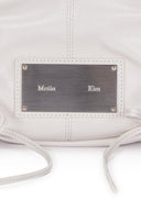 HALF SHIRRING RIBBON ROUND BAG IN CHARCOAL GREY image 3