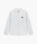 CLASSIC LOGO LINEN SHIRT IN WHITE image 6