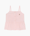 KIDS W CHECK SLEEVELESS BLOUSE IN PINK image 6