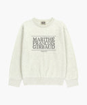 CLASSIC LOGO KNIT PULLOVER IN IVORY image 6