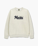 APPLIQUE LOGO OVERSIZED SWEATSHIRT (BRUSHED) IN OATMEAL image 6