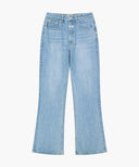 M RELAXED FIT BOOTS-CUT DENIM PANTS IN LIGHT BLUE image 6