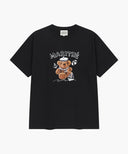 MARINE DRAWING DOODLE GRAPHIC TEE IN BLACK image 6