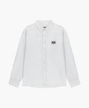 CLASSIC LOGO LINEN SHIRT IN WHITE image 12