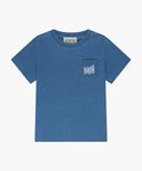 KIDS DOODLE CLASSIC LOGO POCKET POINT TEE IN BLUE image 6