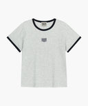W CLASSIC LOGO RINGER TEE IN WHT/ RED image 6