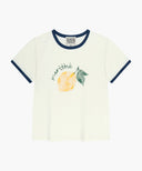 KIDS CITRON RINGER TEE IN IVORY image 6