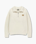 HALF NECK ZIPUP KNIT IN CREAM image 10