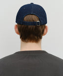 DENIM WASHING REGULAR LOGO BALL CAP IN INDIGO image 6